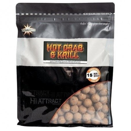 DYNAMITE BAITS Hot Crab & Krill Boilies - 1.8kg