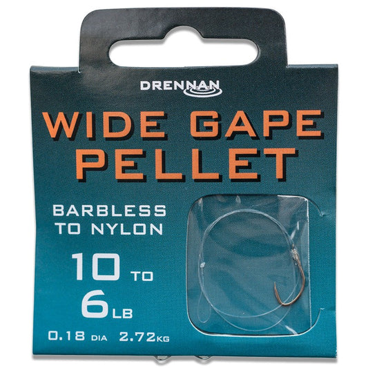 Drennan Barbless Wide Gape Pellet Hooks To Nylon