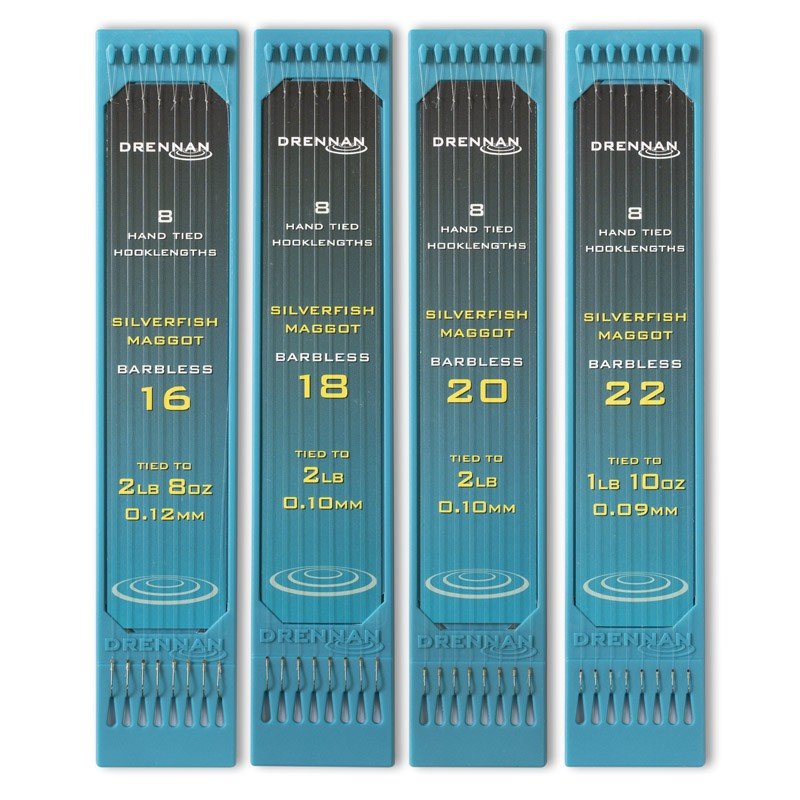 Drennan Hook Plate System 6inch Silverfish Maggot Barbless