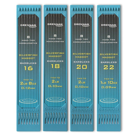 Drennan Hook Plate System 6inch Silverfish Maggot Barbless