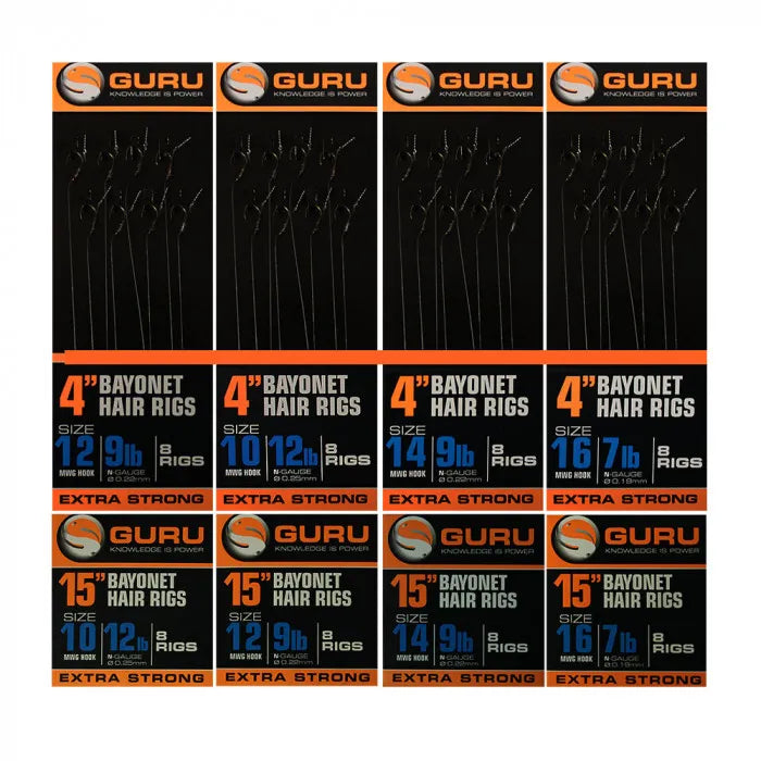 Guru Ready Fishing Rigs with Bayonets - Guru at Lakeside Angling Supplies