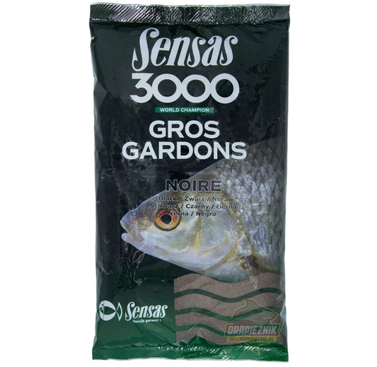 Sensas 3000 Gros Gardons Noire (Big Roach) Groundbait 1KG