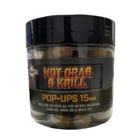 Dynamite Baits Hot Crab & Krill - Food Bait Pop-Ups 15mm